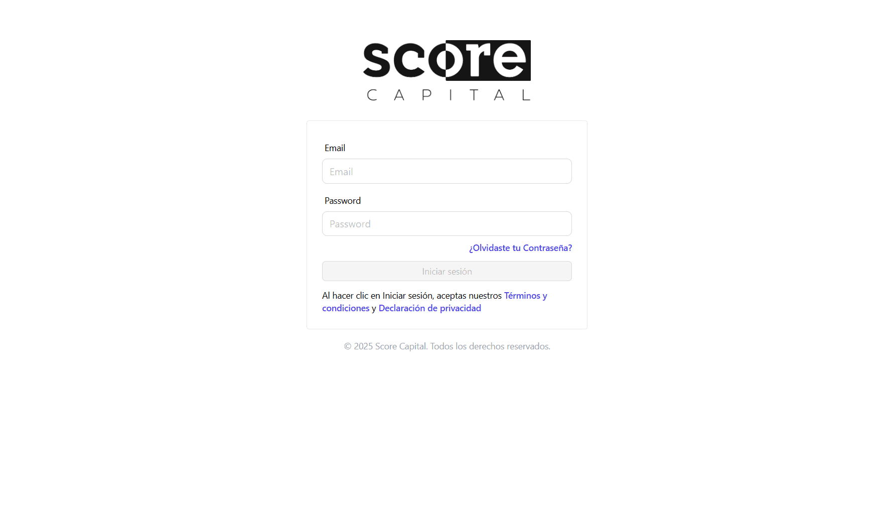 ScoreCapital App